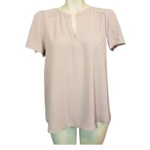‎Pleione Pink Short Sleeve Blouse Size XS